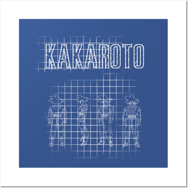 kakaroto blueprint. Wall Art by Clathrus